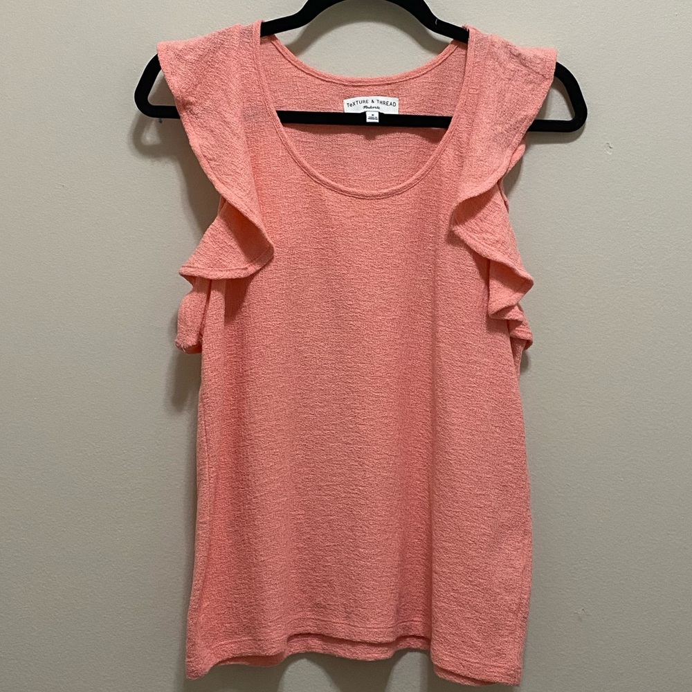 Madewell
Texture & Thread Ruffle Sleeve Tank Top - Picture 2 of 5